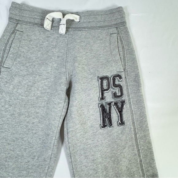 P.s. Aeropostale Kids Fleece Lined Gray Drawstring Sweatpants - Picture 2 of 5